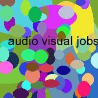 audio visual jobs london